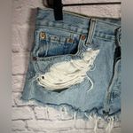 Levi's Women’s size 28 distressed ripped‎ denim Levi’s 501 Jean Shorts Photo 1