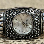 Peck & Peck Women's  Silver Tone  Cuff / Bangle Quartz Watch Working Photo 0