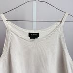Ralph Lauren Lauren Ralph Lauren Cream Knit Tank Top Sleeveless Cotton Blend Womens Photo 1
