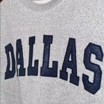 Dallas Crewneck Sweatshirt NEw York Popular small medium navy blue embroidered Gray Photo 1