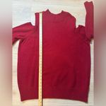 Susan Graver  Red Cold Shoulder Knit Sweater Women’s 3X Cotton Blend Pullover Photo 11