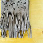 The Limited  Vintage Leather Fringe Small Boho Crossbody Bag Brown Photo 11