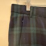 J.Crew Women's Plaid Maddie Pants sz 8 Green Blue Plaid Pants Photo 6