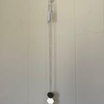 Romolo NWT Brevin Fringe Pendant Necklace Silver Photo 0