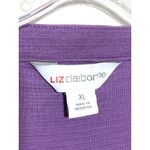 Liz Claiborne Purple Button Dress XL Prairie Teacher Modest Church Cottagecore Photo 4