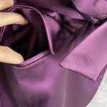 Banana Republic Satin Tie Waist Blazer Women's 6P Petite Purple Pinot Noir $180 Photo 4