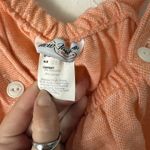 New Fashion Creation Romper Vintage 70s Medium Orange Sleeveless Drawstring Orange Photo 5