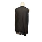 RINASCIMENTO Black Sheer Camisole with Lace Trim Photo 3