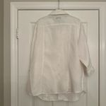Lucy & Laurel  Women 100% Linen Jacket 3/4 Sleeve White Pockets Plus Size Photo 3