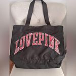 PINK - Victoria's Secret  Black and Red LOVE PINK Tote Photo 0