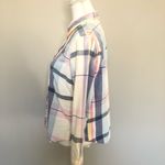 G Rolling Shirt Top Western Wear Plaid Button Up Pastel Pink Blue Yellow White Photo 3