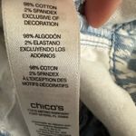 Chico's Platinum Tribal Ikat Print Crop Jean Southwestern Size XS Photo 8