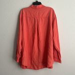 Calvin Klein Jeans Garment Dye Button Front Shirt in Coral, Size 3X NEW w/Tag Pink Photo 3