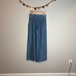 Free People We the Free Women's Midnight City Denim High Waist Wide Leg Jeans Photo 4