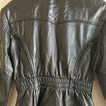 First Gear Leather Moto Jacket Black Size M Photo 2