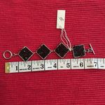 NWT pamelalynn & company black and silver color diamond shape link bracelet Photo 3