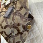 Coach Shoulder Bag Vintage Y2K Signature Canvas Photo 1