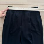 Vintage Wool Pant Suit Women Small Navy Double Breasted Minimalist Career Luxury Blue Photo 13