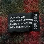 NWOT Wool Mohair Blend Scottish Red Plaid Winter Scarf Photo 6