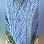 J.Crew  Cable Knit Light Blue Mock-neck Sweater XXS wool rabbit hair blend Photo 3