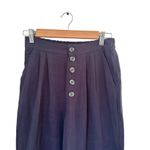 Gentle Fawn Navy Caesar Coastal Grandma High Waisted Linen Pleated Pants XS Photo 6