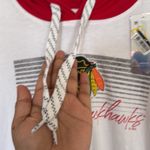 Women’s Chicago Blackhawks lightweight 100% cotton Hoodie long sleeve tshirt S Red Photo 5