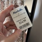 love on a hanger Cream White Gold Sequin Mini Skirt Photo 2