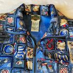 Vintage Out Brook Silk Bomber Zip Front Nautical Marine Wear Jacket Blue Small Photo 5