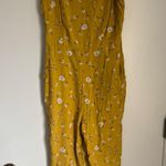 Old Navy Floral Mustard Jumpsuit Photo 0