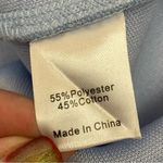 Tuckernuck  Francoise Mod Retro Knit Mini Dress: Light Sky Blue/Ivory Trim Photo 11