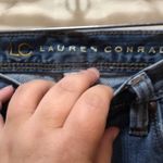 LC Lauren Conrad Lauren Conrad short cropped distressed blue denim size 0 Photo 3