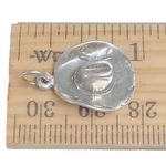 Sterling Silver  Cowboy Hats Charm or Pendant Photo 2
