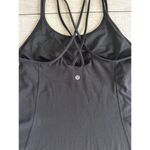Lululemon black tank top size 8 excellent pre owned condition Photo 5
