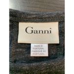 Anthropologie Ganni Winter Jersey Knit Dress Womens Small Gray Dark Academia Photo 4