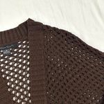 C'est City Brown Loose Open Knit Open Front Cardigan Shrug Sz M Boho Cottagecore Size M Photo 2