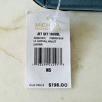 Michael Kors Jet Set Travel Powder Blue Leather Carryall Wallet Photo 6