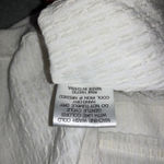 Jane + Delancey Button Up Shirt Women XL Textured Relaxed Fit Tie‎ Front Top White Photo 7