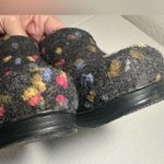 Dansko Clog Women’s 39 EU 8.5 US Black Gray Multicolored Wool Dot Shoes Comfort Photo 11