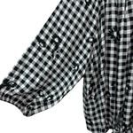 Allison Daley NWTAllison Daley $69 Gingham Floral Blouse Balloon Sleeve Tie Top Plus Size 3X Photo 4