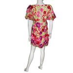 Eliza J Women's Embroidered Floral Puff-sleeve Shift Mini Dress Sz 2 Pink NWT Photo 5