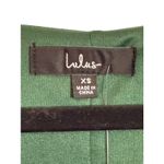 Lulus Dark Green Floral Velvet Midi Wrap Dress Women’s XS New with Tags Photo 5