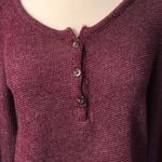 Hollister VINTAGE Y2K Maroon Knit Lace Trim Top Photo 3