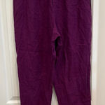 Flax  linen straight leg elastic waist pants Photo 0