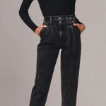 Abercrombie & Fitch Abercrombie 80’s Ultra High Rise Mom Jeans in Black 4 Photo 0