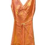Peppermayo  Orange Audrey Chemise Slip Dress V-Neck Size 6 Photo 0