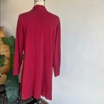 d&co Denim & Company Long Length Open Cranberry Cardigan Size XLPetite Purple Photo 7
