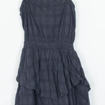 American Eagle Womens Tiered Open Back Romper Size XS Gray Sleeveless Coquette Photo 0