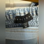 Sanctuary  Smocked-Back Puff-Sleeve Denim Dress Pastel Blue Pullover Photo 5