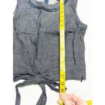 Banana Republic Timo Weiland x Linen Tie Front Top Womens Blue Chambray Size 0 Photo 9