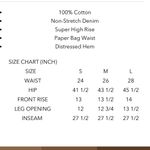 Insane Gene Super High Waist Paper Bag Denim Jeans Womens Size L Med Photo 7